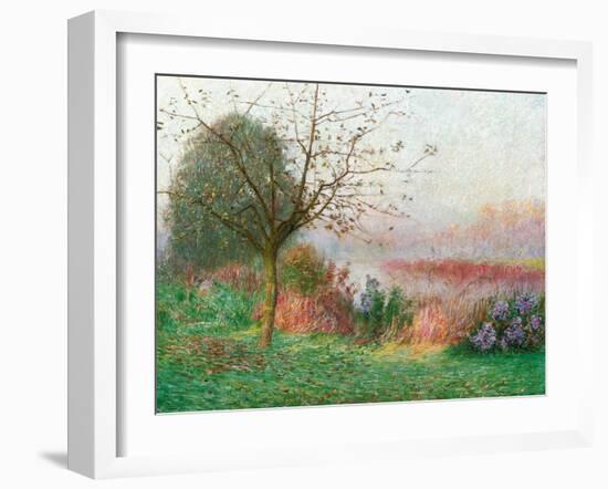 October Morning on the River Lys, 1901-Emile Claus-Framed Giclee Print