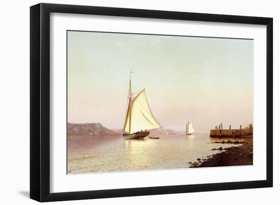 October on the Hudson-Francis Augustus Silva-Framed Giclee Print