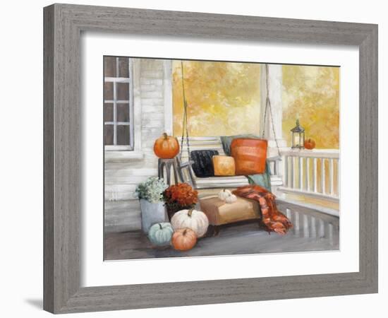 October Porch-Julia Purinton-Framed Art Print