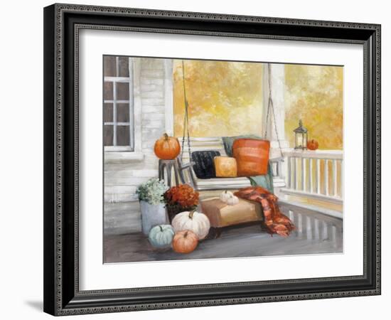 October Porch-Julia Purinton-Framed Art Print