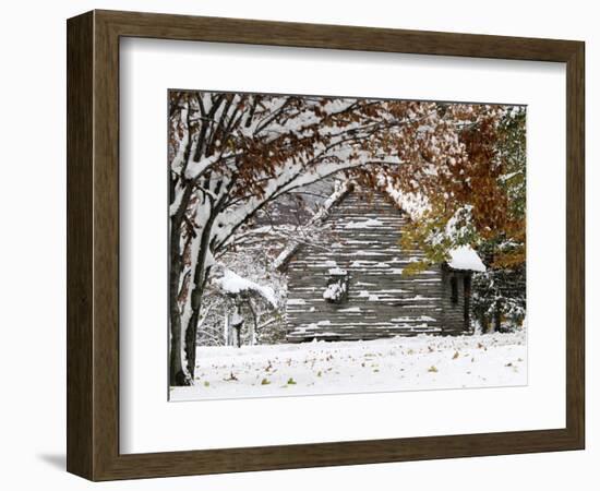 October Snow-Pat Wellenbach-Framed Photographic Print