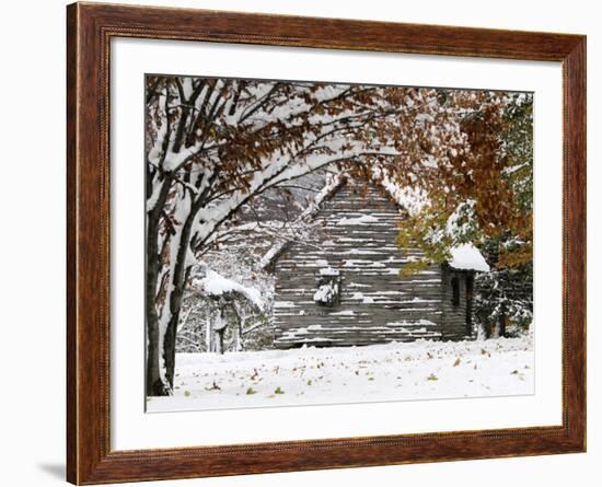 October Snow-Pat Wellenbach-Framed Photographic Print