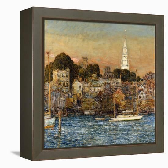 October Sundown, Newport-Childe Hassam-Framed Premier Image Canvas