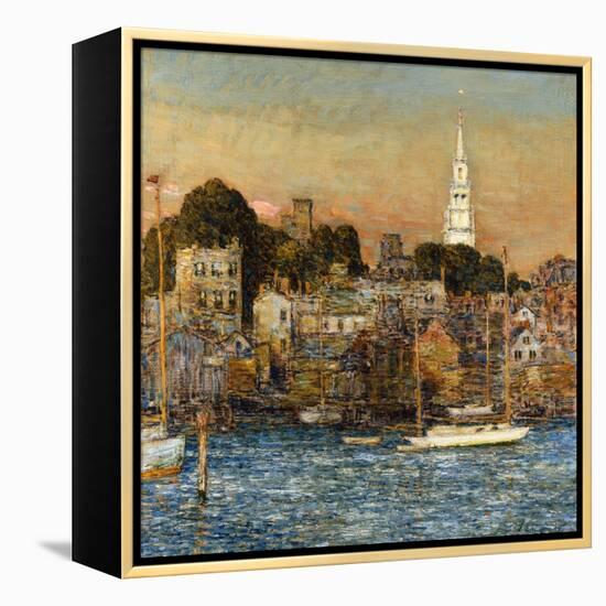 October Sundown, Newport-Childe Hassam-Framed Premier Image Canvas