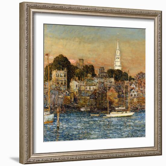 October Sundown, Newport-Childe Hassam-Framed Giclee Print