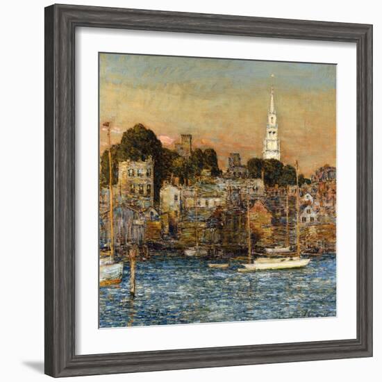 October Sundown, Newport-Childe Hassam-Framed Giclee Print