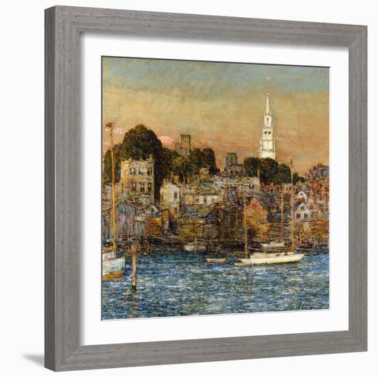 October Sundown, Newport-Childe Hassam-Framed Giclee Print