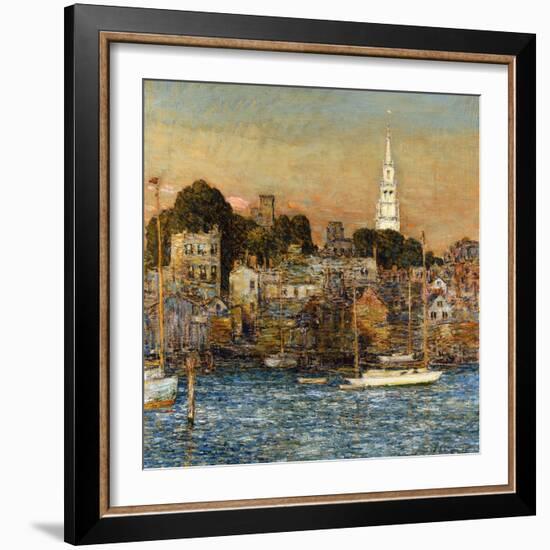 October Sundown, Newport-Childe Hassam-Framed Giclee Print