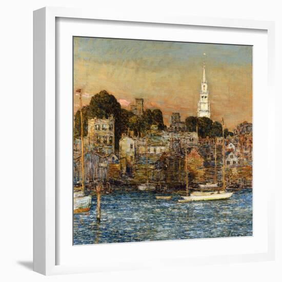 October Sundown, Newport-Childe Hassam-Framed Giclee Print