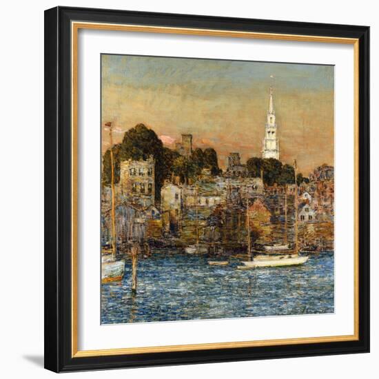 October Sundown, Newport-Childe Hassam-Framed Giclee Print