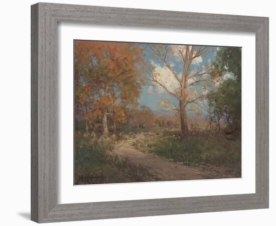 October Sunlight, 1911 (Oil on Canvas)-Julian Onderdonk-Framed Giclee Print