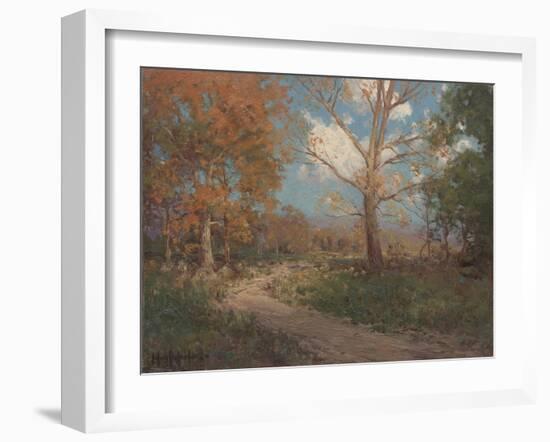 October Sunlight, 1911 (Oil on Canvas)-Julian Onderdonk-Framed Giclee Print