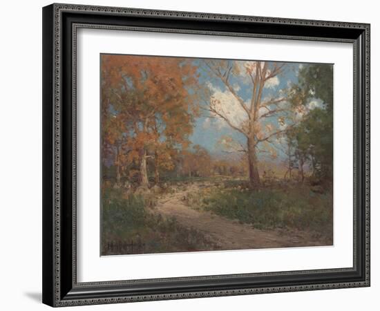 October Sunlight, 1911 (Oil on Canvas)-Julian Onderdonk-Framed Giclee Print