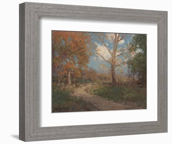 October Sunlight, 1911 (Oil on Canvas)-Julian Onderdonk-Framed Giclee Print