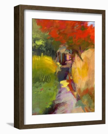 October Walk-Lou Wall-Framed Giclee Print