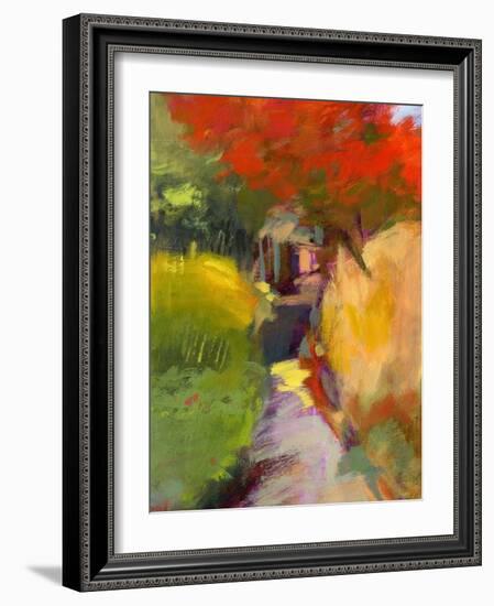 October Walk-Lou Wall-Framed Giclee Print