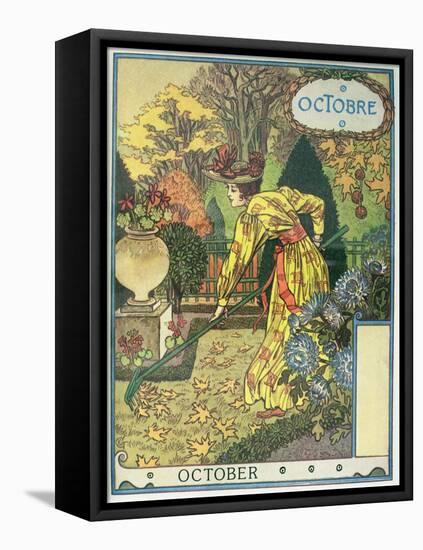 October-Eugene Grasset-Framed Premier Image Canvas