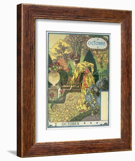 October-Eugene Grasset-Framed Giclee Print