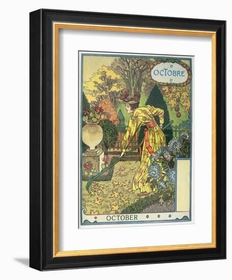 October-Eugene Grasset-Framed Giclee Print