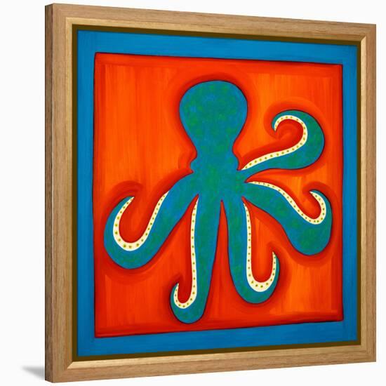 Octopus;1998,(oil on linen)-Cristina Rodriguez-Framed Premier Image Canvas