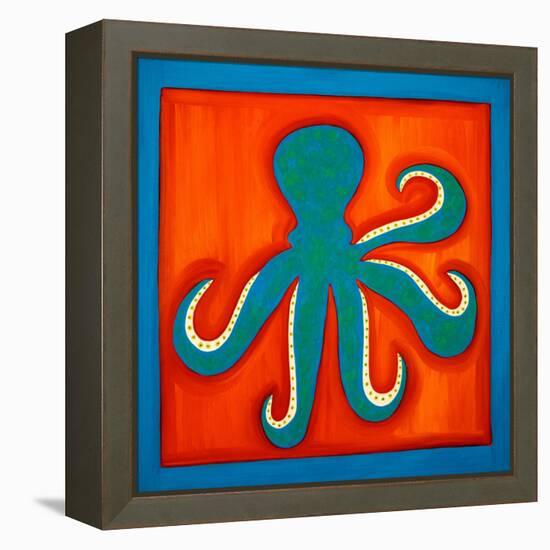 Octopus;1998,(oil on linen)-Cristina Rodriguez-Framed Premier Image Canvas