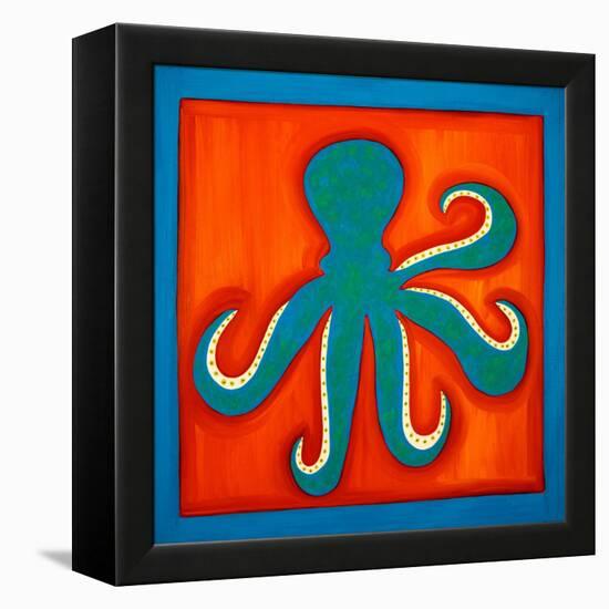 Octopus;1998,(oil on linen)-Cristina Rodriguez-Framed Premier Image Canvas