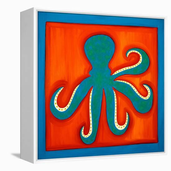 Octopus;1998,(oil on linen)-Cristina Rodriguez-Framed Premier Image Canvas