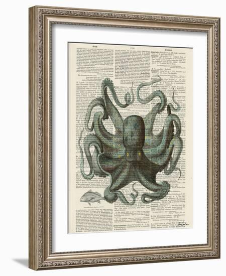 Octopus 1-Tina Carlson-Framed Art Print