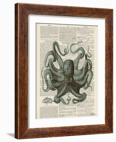 Octopus 1-Tina Carlson-Framed Art Print