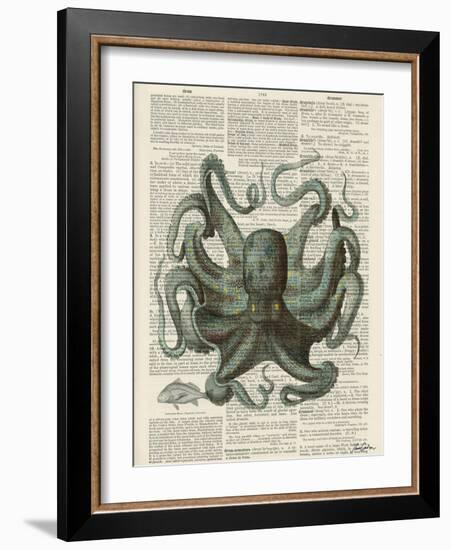 Octopus 1-Tina Carlson-Framed Art Print