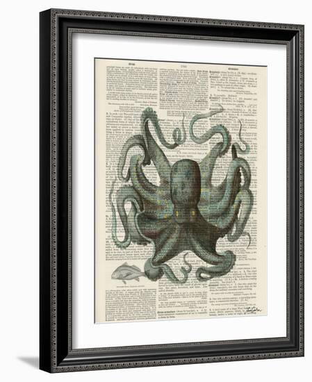 Octopus 1-Tina Carlson-Framed Art Print