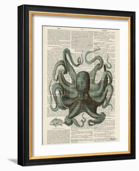 Octopus 1-Tina Carlson-Framed Art Print