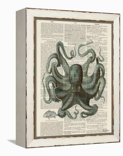 Octopus 1-Tina Carlson-Framed Stretched Canvas