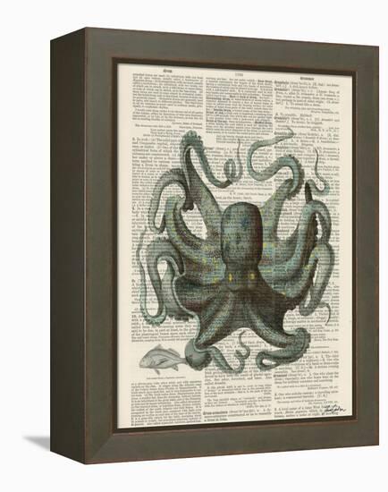 Octopus 1-Tina Carlson-Framed Stretched Canvas