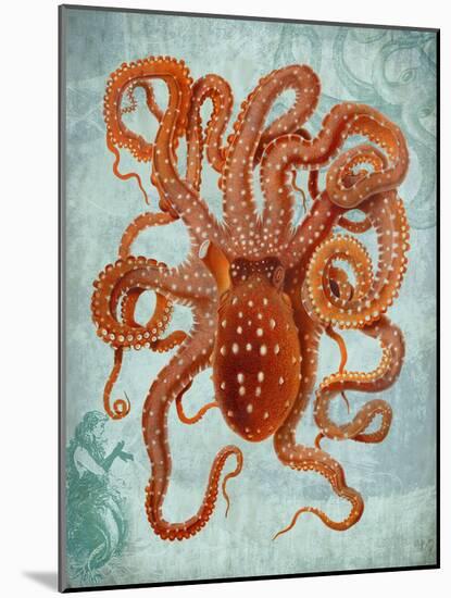 Octopus 2-Fab Funky-Mounted Art Print