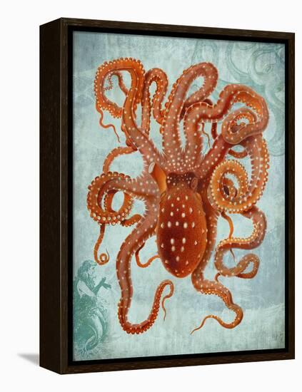 Octopus 2-Fab Funky-Framed Stretched Canvas