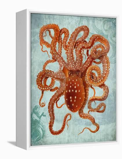 Octopus 2-Fab Funky-Framed Stretched Canvas