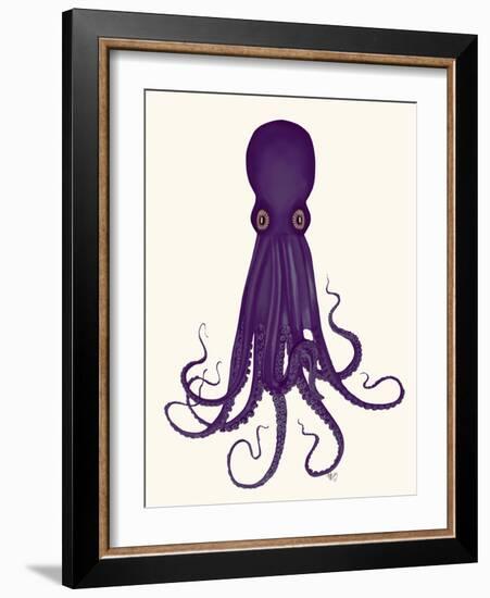 Octopus 8, Purple-Fab Funky-Framed Art Print