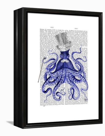 Octopus About Town-Fab Funky-Framed Stretched Canvas