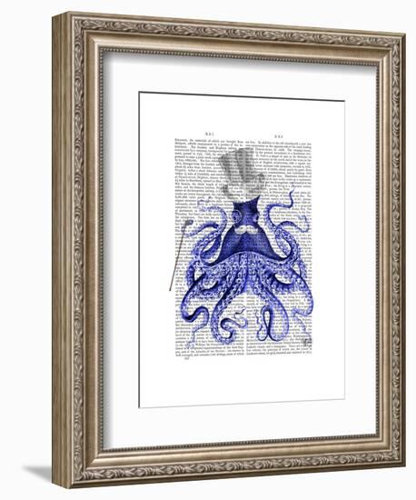 Octopus About Town-Fab Funky-Framed Art Print