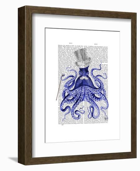 Octopus About Town-Fab Funky-Framed Art Print