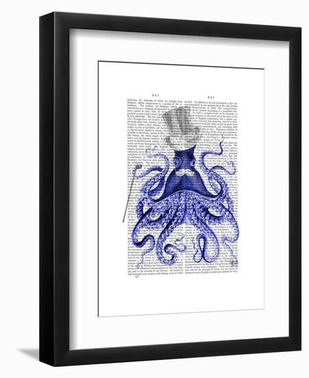 Octopus About Town-Fab Funky-Framed Art Print