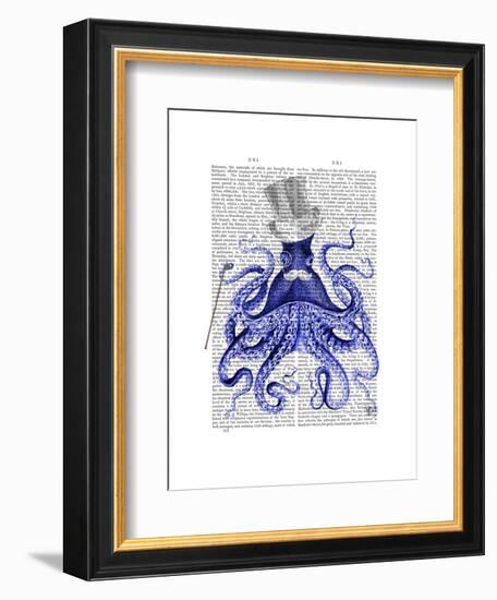 Octopus About Town-Fab Funky-Framed Art Print
