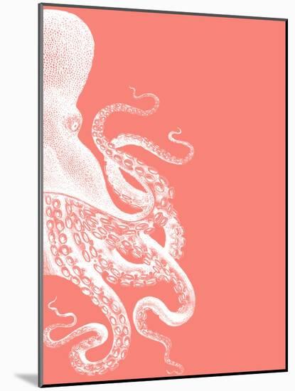 Octopus Coral and Cream b-Fab Funky-Mounted Art Print