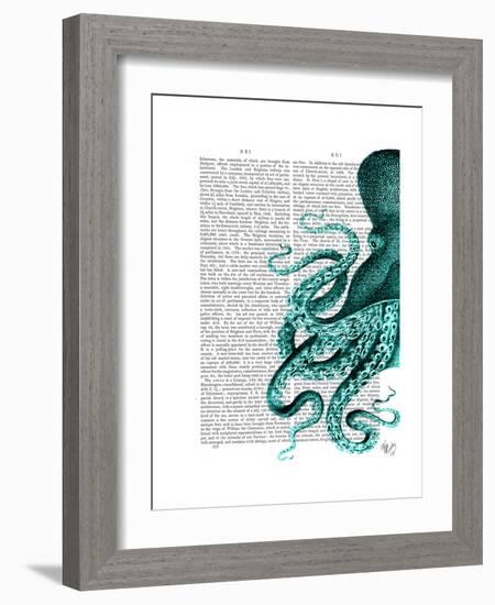 Octopus Green Half-Fab Funky-Framed Premium Giclee Print