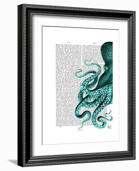 Octopus Green Half-Fab Funky-Framed Premium Giclee Print