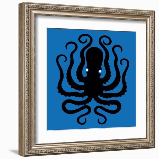 Octopus Icon-Complot-Framed Art Print