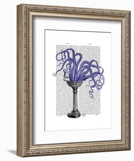 Octopus in Sink-Fab Funky-Framed Art Print