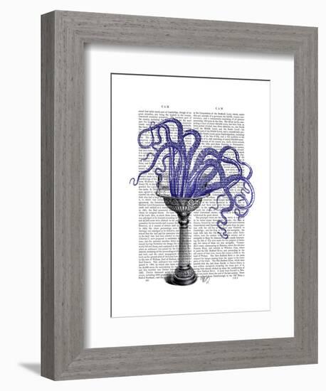 Octopus in Sink-Fab Funky-Framed Art Print