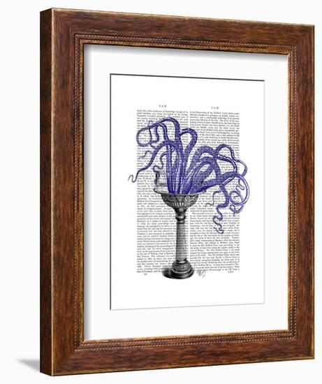 Octopus in Sink-Fab Funky-Framed Art Print